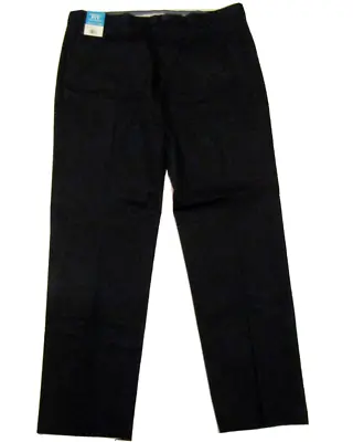 HAGGAR Black Premium No Iron Straight Fit Dress Pants 36 X 30 NWT Mens • $24.95