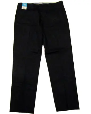 HAGGAR Black Premium No Iron Straight Fit Dress Pants 36 X 32 NWT Mens • $24.95
