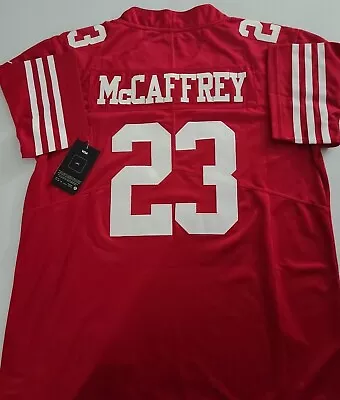 NWT Stitched 49ers Jersey #23 Christian McCaffrey Sizes SMLXL2XL3XL *NEW* • $39.99