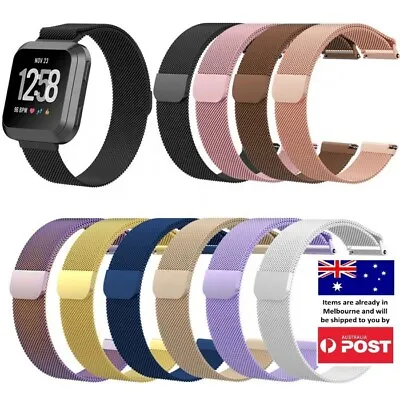 $12.95 • Buy Milanese Band Fitbit Versa / Lite / Versa 2 Strap Replacement  Stainless Steel