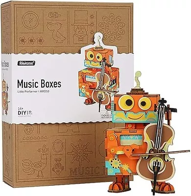 ROBOTIME Little Performer DIY Music Box Kit • $24.99