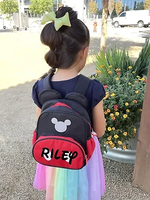 Personalized Mickey & Minnie Backpack | Custom Disney Bag | Disney Backpack • $14.10