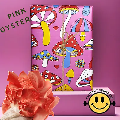 Pink Oyster Mushroom Spray-and-Grow Kit Gift | A Unique Natural Rewarding Gift • $58