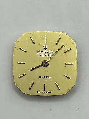 Vintage Marvin Revue Quartz Swiss Made Watch Movement For Parts / Repair 16.5mm • £13.99