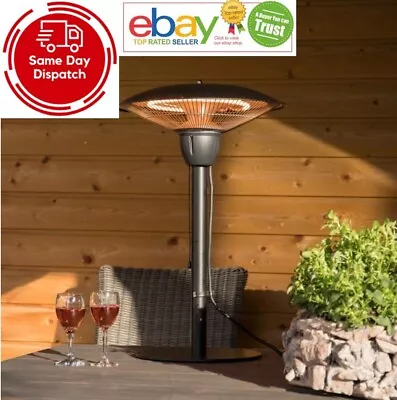 SUNRED Warm Ray Infrared Patio Table Heater - 1500W Halogen Outdoor Home Lamp • £59.99