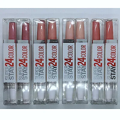 $15.25 • Buy 2X Maybelline Super Stay 24 Hour Lip Color Liquid Lipstick ~ Choose Your Color ~
