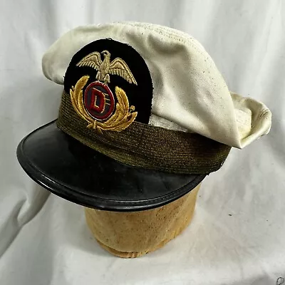 WWII British Shipping Company Marine Merchant Navy Officer Visor Hat • $175