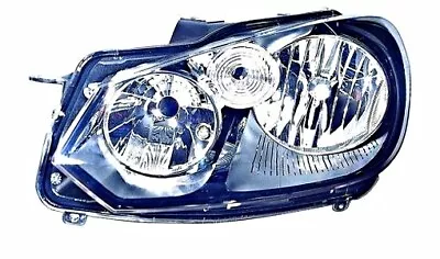 DEPO LEFT Chrome Headlight Front Lamp Fits VW Golf Mk6 Cabriolet 2008-2013 • $106.98