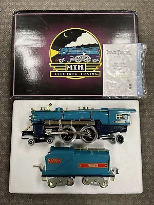 + MTH Flyer Standard Tinplate 4696 Two Tone Blue Wabash Piper Steam PS.2 *ST • $1999.99