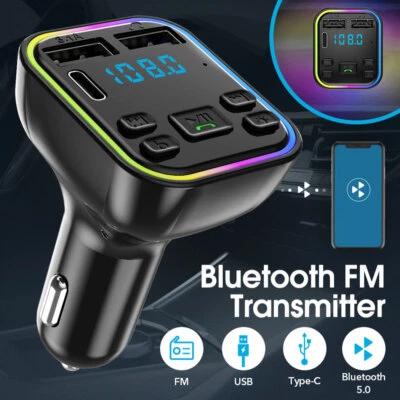 Bluetooth Radio Car Kit Wireless FM Transmitter Dual USB Charger MP3 Player RL • $10.19
