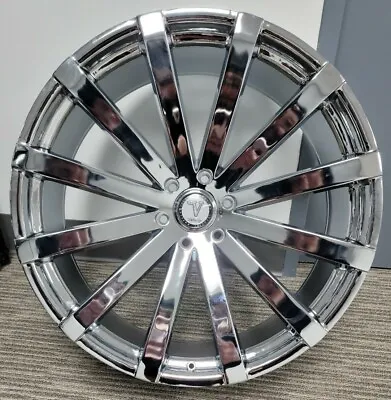 24  Inch CHROME Velocity VW12 Wheels Rims 6x139.7 6x5.5 26 Elure 037 • $2231.80