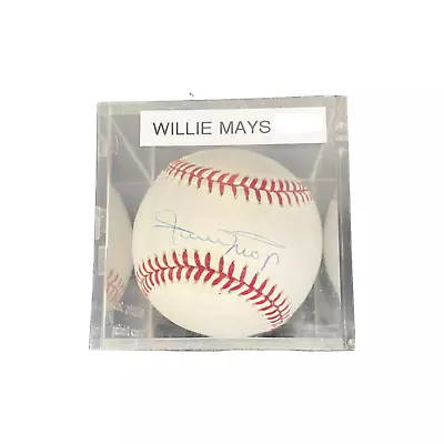 Willie Mays Autographed Signed Mlb Baseball - Rollie Fingers Coa • $524.98