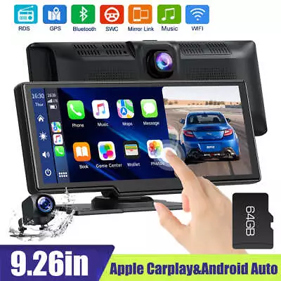 9.26in Car Stereo Radio For Wireless Apple Carplay&Android Auto GPS + Cam 64GB • $168.99