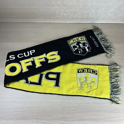 Columbus The Crew Scarf MLS Soccer 2008 Yellow Black White 55  Fringe • $11