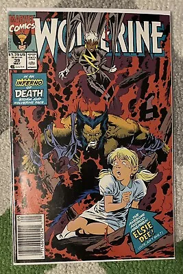 WOLVERINE (2nd Series) #39 (1991) VG | 'Deconstruction' | Marc Silvestri Art • $2.50