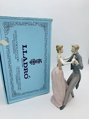 $169 • Buy Lladro Waltz Dance Couple #1372 ANNIVERSARY 12.5  W Box Baile Aniversario