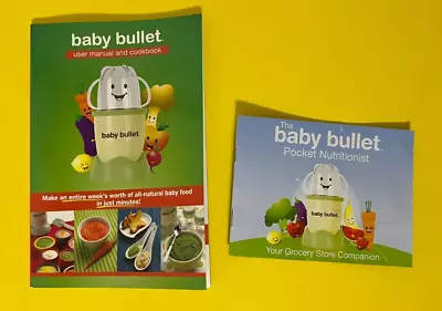 MAGIC BABY BULLET Replacement User Manual & Cookbook With Pocket Nutritionist • $8.99