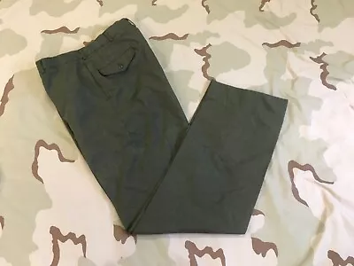 US Marine Dress Trousers POLY/wool Green 2241 Pants 34” Waist/32 Inseam  • $24.95