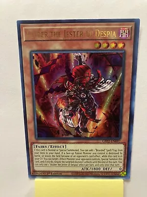 Aluber The Jester Of Despia Ultra Rare GFP2-EN097 (Near Mint 1st Edition) • $3.10