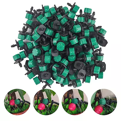 110 Pcs Adjustable Micro Irrigation Drippers Sprinklers Emitter Drip Anti-Cloggi • $16.86