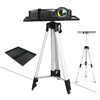 $39.93 • Buy 21-55  Adjustable Projector Tripod Stand Floor Holder With Mount Tray DVD Player