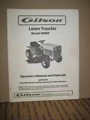 Gilson Montgomery Ward Model 52080 Lawn Tractor 1982 • $29.95