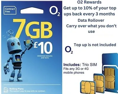 O2 Sim Card New Sealed Only 99p Pay As You Go 02 GREAT PRICE BARGAIN • £1.49