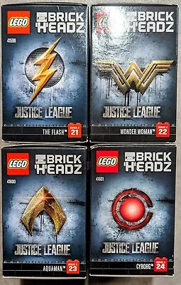 LEGO Brick Headz-Dc Justice League-Full Set Flash Wonder Woman CyborgAquaman • $200