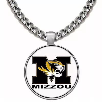 Missouri Mizzou Tigers Mens Womens 24  Stainless Steel Chain Pendant Necklace D5 • $21.95
