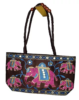 Ethnic Embroidered Handbag Tote Bag Sling Bag Shoulder Bag Banjara Bag BA2262 • $19.60