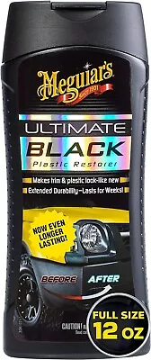 Meguiars Car Black Plastic Restorer Fluid 12 Oz Ultimate Trim Protect Restore US • $14.50