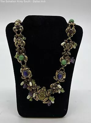 Signed MARY DEMARCO Colorful Frogs Necklace • $19.50