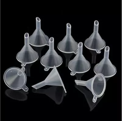 US 10~30pcs Small Plastic Perfume Diffuser Bottle Mini Liquid Oil Funnels Lab • $6.29