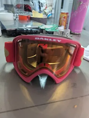 Oakley O-Frame 2.0 XL Viper Red Scribble / Persimmon Ski Snowboard Goggles • $55