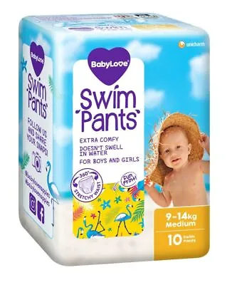 $12.99 • Buy Babylove Swim Pants Medium 10Pk