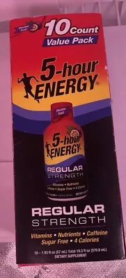 5-hour Energy Regular Strength Passion Fruit Flavor - 10 Pack Exp:07/24 • $14.95