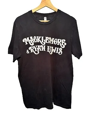 Rare Macklemore & Ryan Lewis 2013 World Concert Tour Tee Shirt Adult Large Black • $14.99