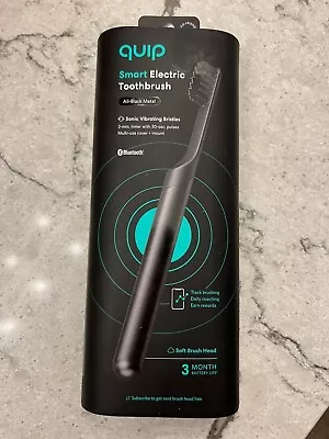 Quip Metal Smart Electric Toothbrush Starter Kit - 2-Minute Timer Bluetooth • $46.95