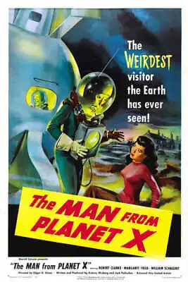 1951 THE MAN FROM PLANET X VINTAGE SCI FI MOVIE POSTER PRINT STYLE A 24x16 • $25.95