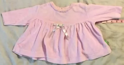 Retro Sesame Street Baby Girl Pink Long Sleeve. Bow With Rose! Size 3/6 Months!! • $14.50