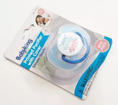 New Baby King Blue 100% Mama's Boy Pacifier 0+ Months • $6.99