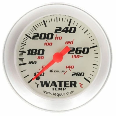 $39.99 • Buy Equus E8242 Gauge, Water Temperature, 2  130-280 F, 270 Degree Sweep, Mech, Wht