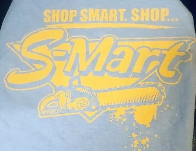 3xl Novelty Tee “Shop Smart Shop S-mart” Pale Blue With Yellow • $19.99