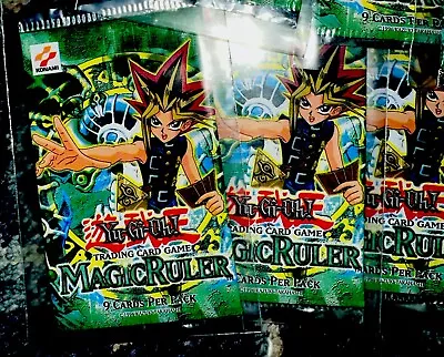 EMPTY Yu-Gi-Oh! Pack Collectors Wrapper Magic Ruler With Protective Clear Cover • $4