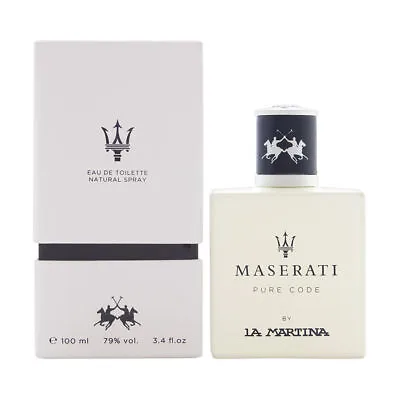 Pure Code By Maserati For Men 3.4 Oz Eau De Toilette Spray Brand New • $110