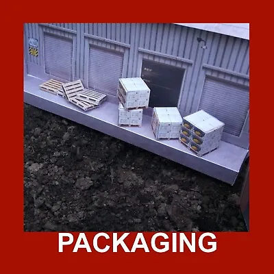 HO Gauge Model Container Card Kits 1:87 Pallets Boxes Fruit Crates X 43 • £3.99