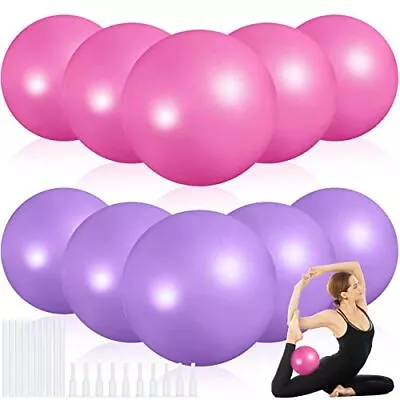 $29.64 • Buy 10 Pieces 9 Inch Exercise Pilates Ball Yoga Ball Therapy Ball Core Ball For Y...