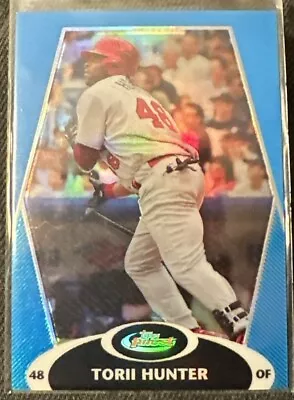 2008 Topps Finest Blue Refractor # 53 Torii Hunter Parallel Sp 127/299 Angels • $0.99