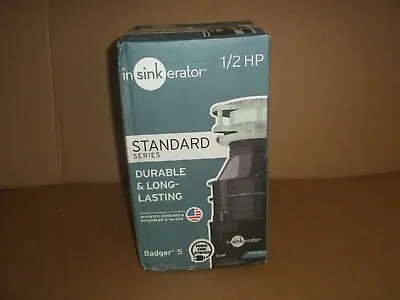 Brand New InSinkerator Badger 1/2 HP /Garbage Disposal 5 / WITH POWER CORD • $105.95