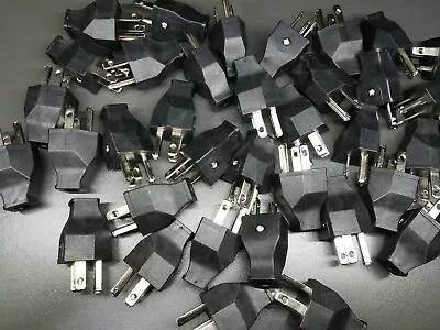 $15.95 • Buy 10x AC Plugs 15A 125V 3 Prong Grounded Residential Grade Plug Nema 5-15P Black
